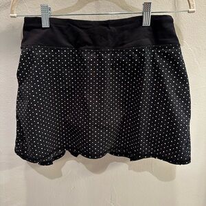 Lululemon Black and White Polka Dot Skirt